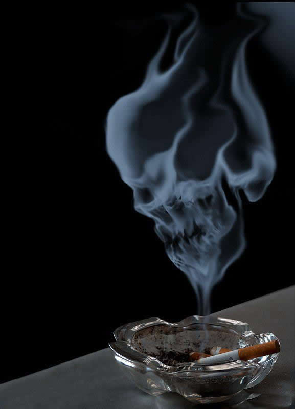 Ảnh nghệ thuật về khói thuốc